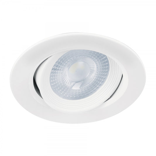 LUMINARIO EMPOTRABLE REDONDO DE LED DIRIGIBLE 5W BLANCO (46944) EMP-109L  