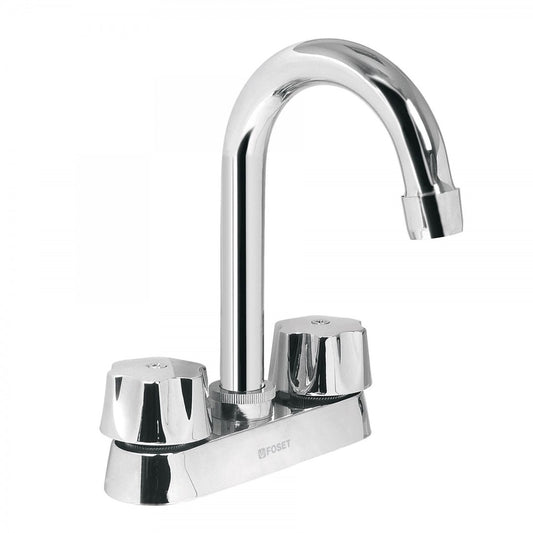 MEZCLADORA PARA LAVABO CUELLO TIPO BAR FOSET (49275) M-060