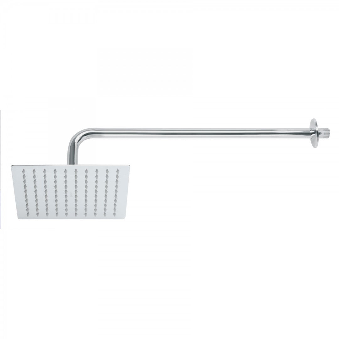 REGADERA ACERO INOX 8" CON BRAZO FOSET RIVIERA (45771) R-308