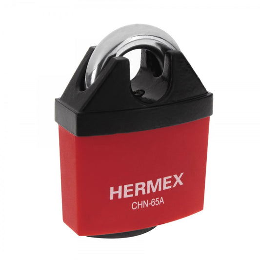 CANDADO HIERRO 65MM LLAVE ANTI-GANZUA HERMEX (43341) CHN-50A
