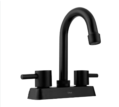 MEZCLADORA ECOLOGICA 4" TIPO BAR P/ LAVABO NEGRO DICA 4066.2