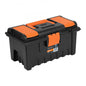 CAJA PLASTICA 16" CON COMPARTIMENTOS NARANJA TRUPER (11141) CHA-16NC