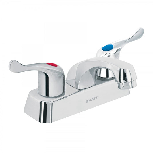 MEZCLADORA PLASTICO LAVABO CUELLO CORTO MANERALES PALANCA FOSET (45511) MP-048P