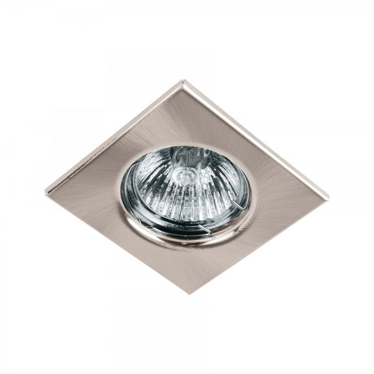 LUMINARIO CUADRADO SATIN SPOT FIJO LAMPARA NO INCLUIDA (45568) EMP-112S