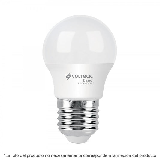 LAMPARA LED G45 3 WATTS LUZ CALIDA VOLTECK (28058) LED-30GCB