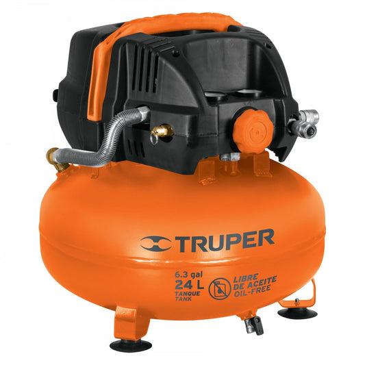 COMPRESOR DE AIRE LIBRE DE ACEITE 3 HP 24 LTS TRUPER (13830) COMP-24S